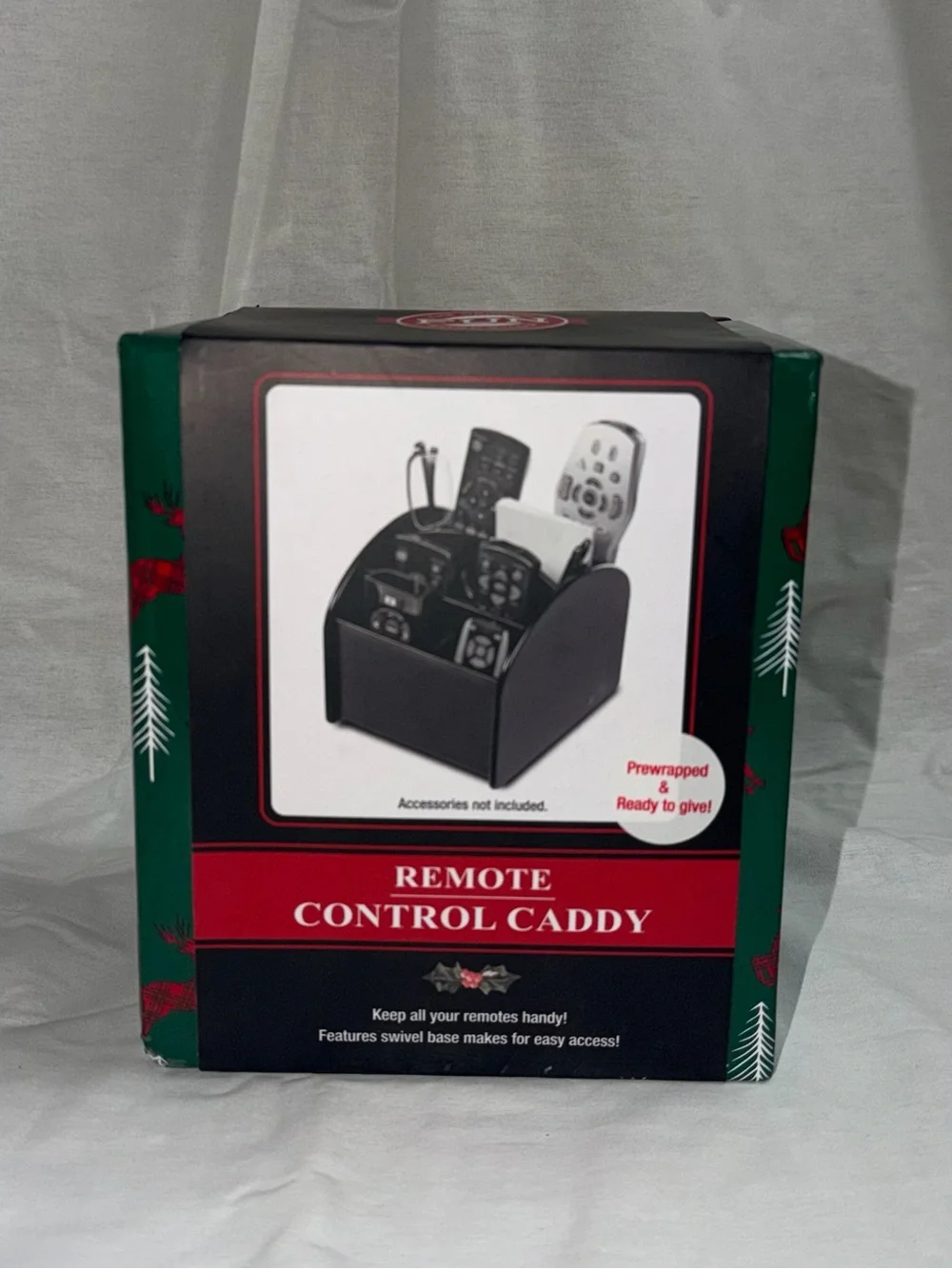 The Original Fun Workshop Remote Control Caddy NIB 360° Swivel Organizer